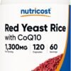 Nutricost Red Yeast Rice with CoQ10 1300mg, 120 Capsules, 60 Servings - Non-GMO, Gluten Free
