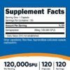 Nutricost Serrapeptase 120,000 SPU, 120 Capsules - Gluten Free, Non-GMO, and Vegetarian Friendly