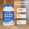 Nutricost Lion's Mane Mushroom Capsules 2100mg, 30 Servings - CCOF Certified Made with Organic, Vegetarian, Gluten Free, 700mg Per Capsule, 90 Capsules