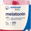 Nutricost Kids Melatonin Gummies 1mg, 120 Gummies, Strawberry Flavored