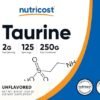 Nutricost Taurine Powder 250 Grams - 125 Servings, 2000mg Per Serving