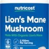 Nutricost Lion's Mane Mushroom Capsules 2100mg, 30 Servings - CCOF Certified Made with Organic, Vegetarian, Gluten Free, 700mg Per Capsule, 90 Capsules