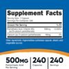 Nutricost Pantothenic Acid (Vitamin B5) 500mg, 240 Capsules