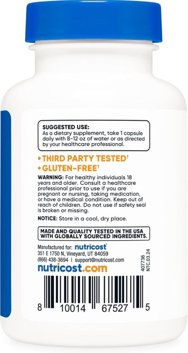 Nutricost Tudca 250mg, 60 Capsules (2 Bottles)