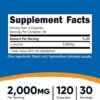 Nutricost L-Leucine 2,000mg, 120 Vegetarian Capsules, Non-GMO, Gluten Free, 30 Servings
