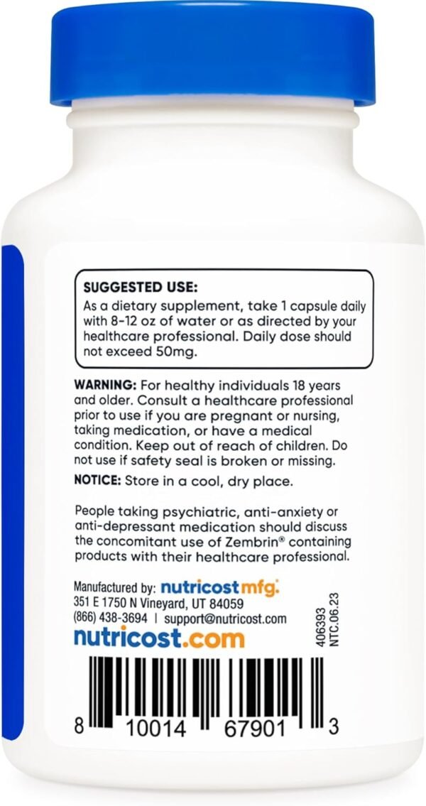 Nutricost Zembrin (Sceletium Tortuosum) 60 Capsules (50mg Each) - Vegetarian Capsules, Non-GMO, Gluten Free