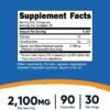 Nutricost Lion's Mane Mushroom Capsules 2100mg, 30 Servings - CCOF Certified Made with Organic, Vegetarian, Gluten Free, 700mg Per Capsule, 90 Capsules