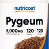 Nutricost Pygeum Extract 5000mg Equivalent, 120 Capsules (from 500mg of 10:1 Extract) - Veggie Capsules, Non-GMO, Gluten Free, Vegetarian Friendly