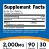 Nutricost Magtein Magnesium L-Threonate 2,000mg, 90 Capsules - Gluten Free, Vegetarian, 30 Servings