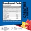 Nutricost Creatine + Energy 30 Servings (Fruit Punch Flavored) - 5,000mg Creatine Monohydrate + 350mg Energy Complex Per Serving