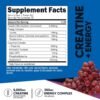 Nutricost Creatine + Energy 30 Servings (Grape Flavored) - 5,000mg Creatine Monohydrate + 350mg Energy Complex Per Serving
